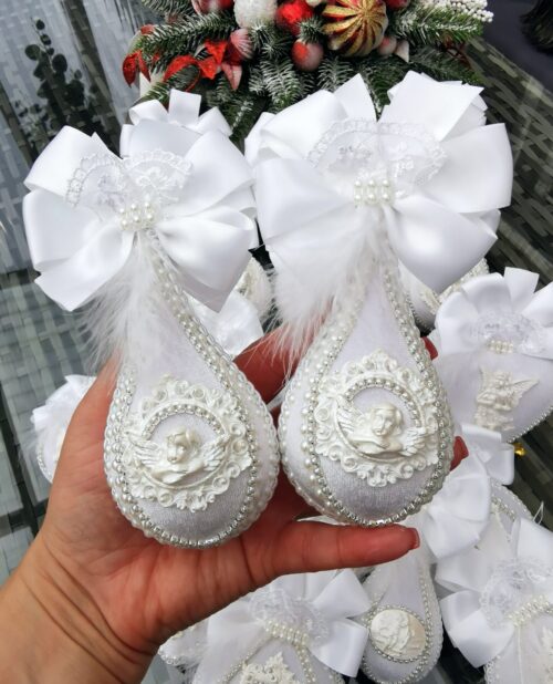 White Angel Christmas ornaments set - Image 11