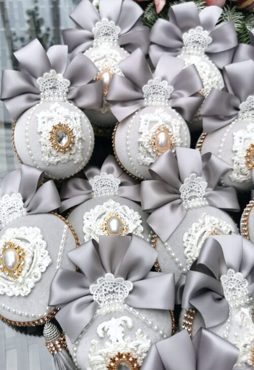 Christmas ornaments set -Grey - Image 16