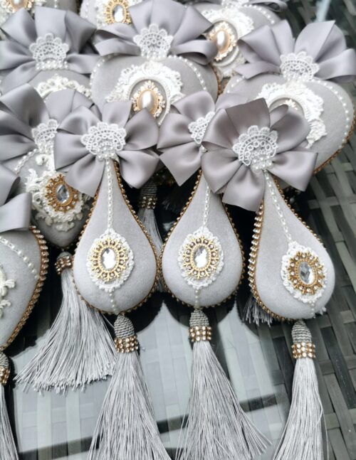 Christmas ornaments set -Grey - Image 15