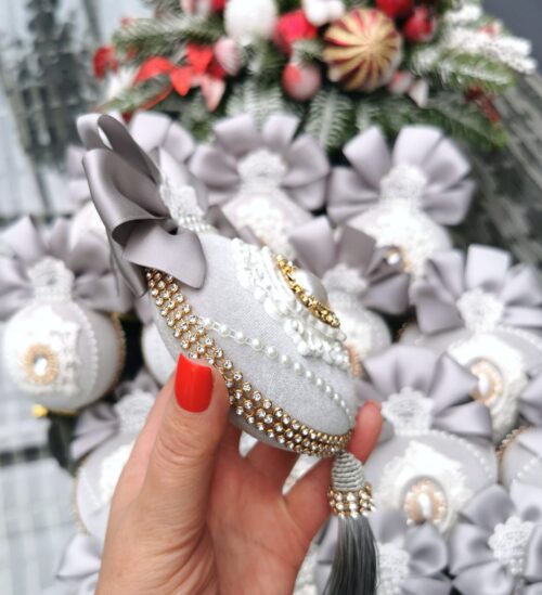 Christmas ornaments set -Grey - Image 7
