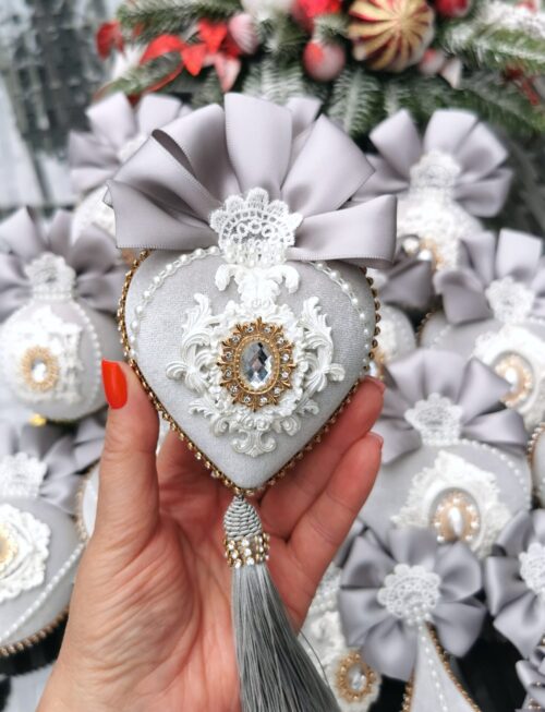 Christmas ornaments set -Grey - Image 10