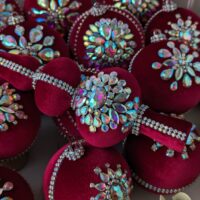 Luxury Christmas tree ornaments with topper