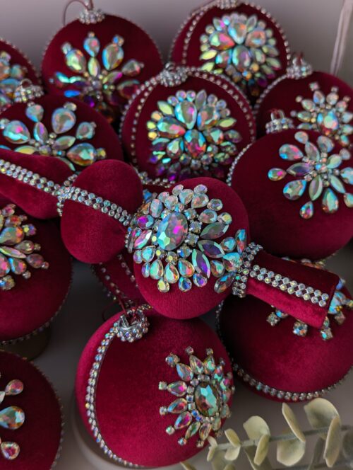 Luxury Christmas tree ornaments with topper