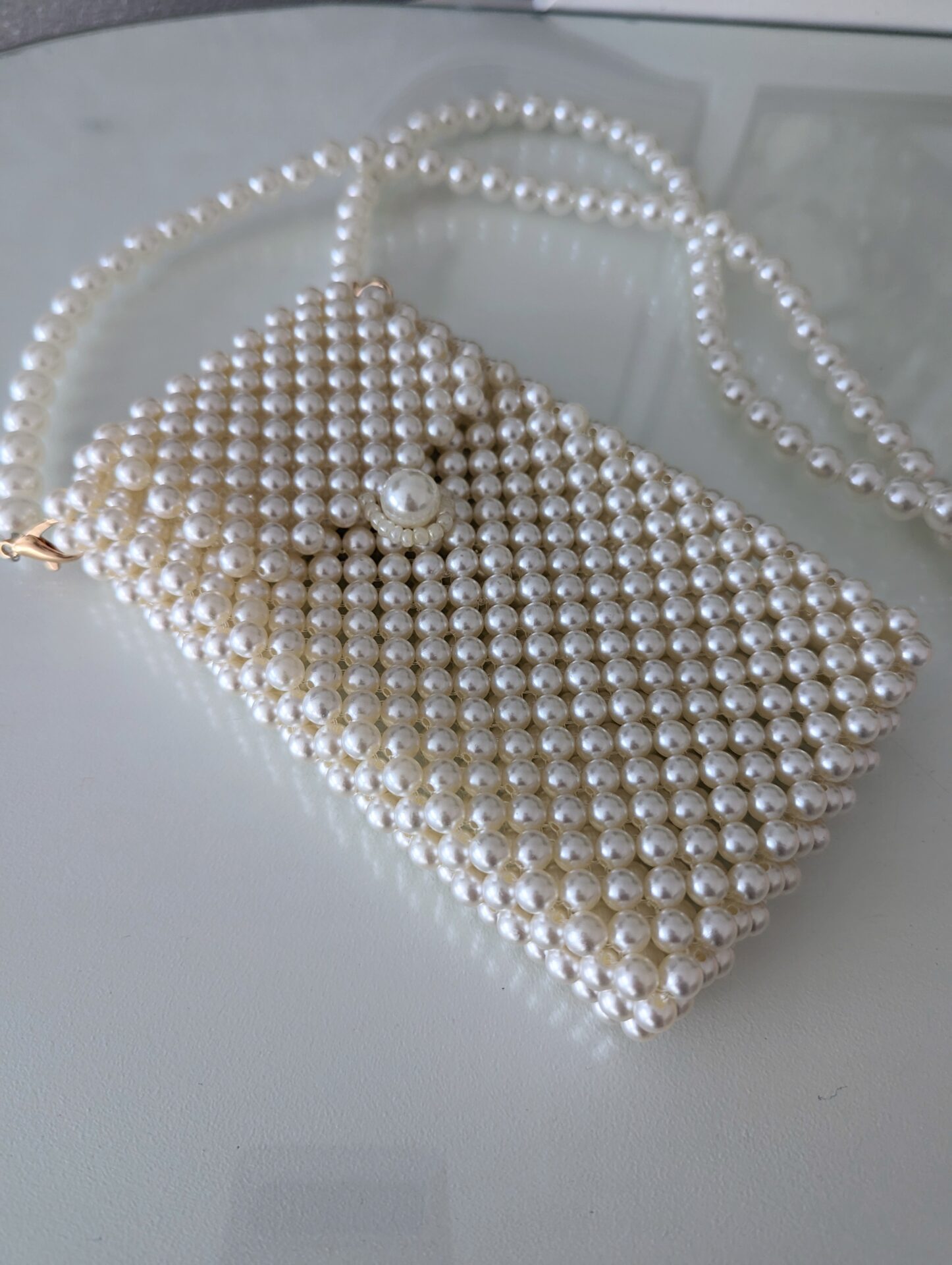 Pearl beaded bag for phone - Image 5