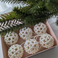 Pearl Christmas ornament