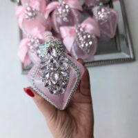 Pink Christmas baubles 