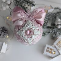 Christmas ball of cold pink