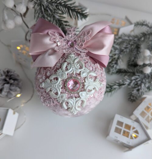 Christmas ball of cold pink