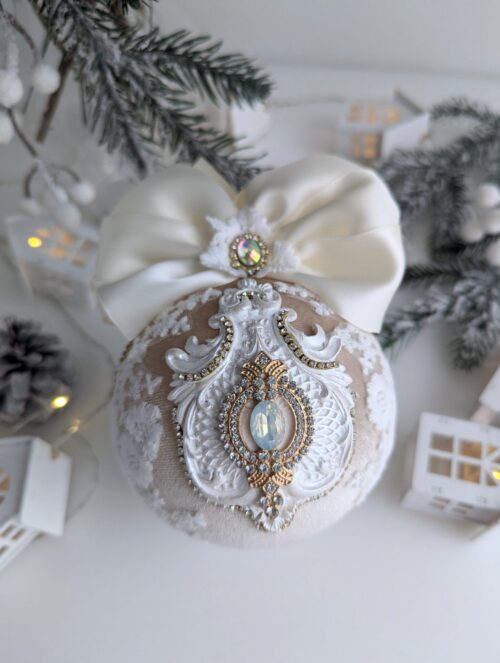 Christmas ball of beige