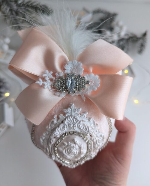 Christmas ball of light peach - Image 4