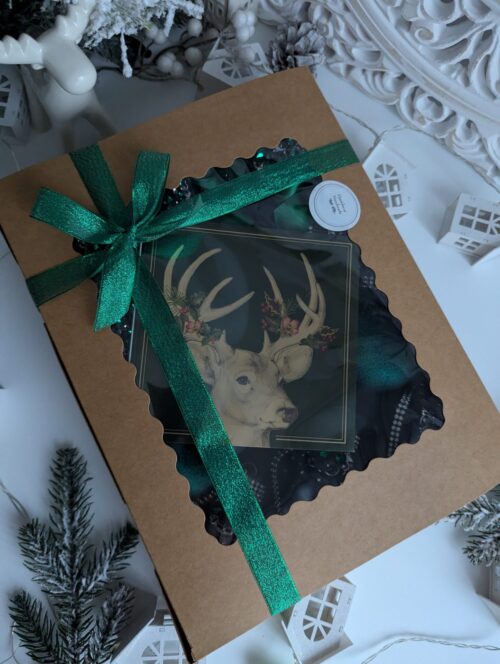 Emerald green Christmas baubles  - Image 8