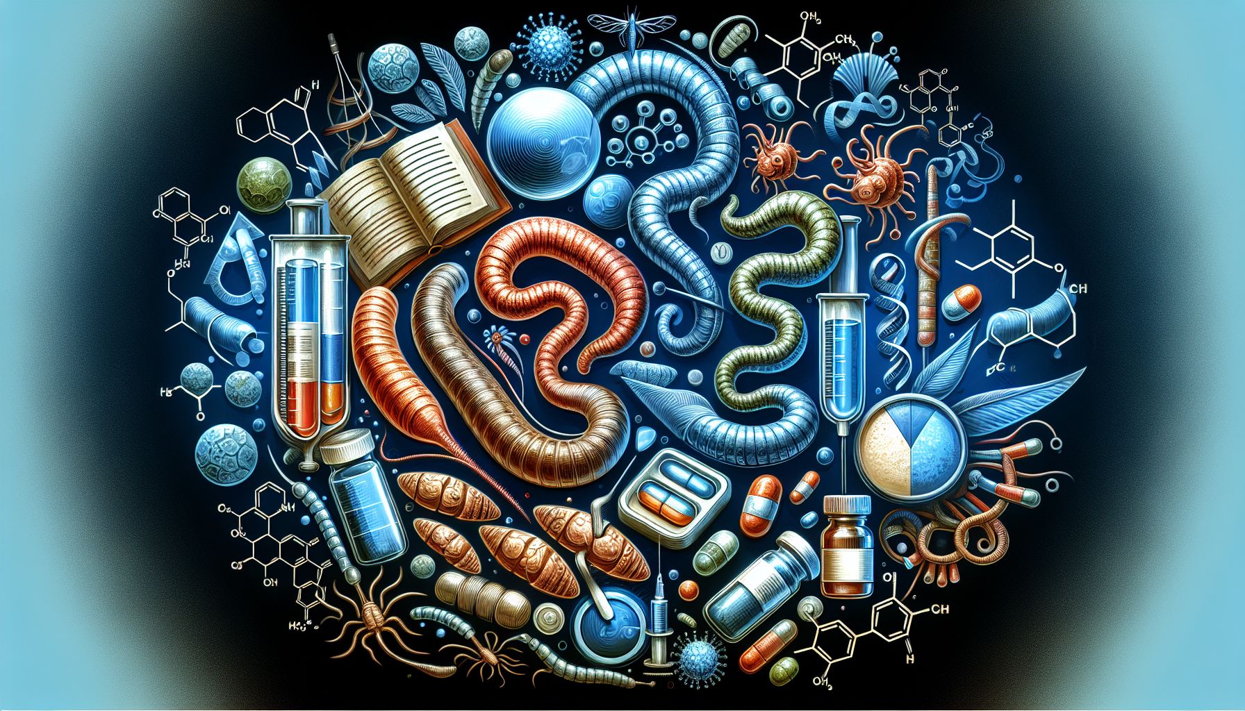 Image depicting various types of anthelmintic medications